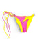 Flat lay Bikini Flavors reversible American Bottoms in Strawberry Sunrise