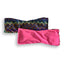 Flat lay photo of Bikini Flavors reversible bandeau bikini top in Pink Sapphire. American Made.