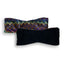 Flat lay Bikini Flavors reversible bandeau top in Black Sapphire. American Made. Ties in back.