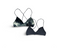 Bikini Flavors reversible cross back top in Earl Grey. American made.