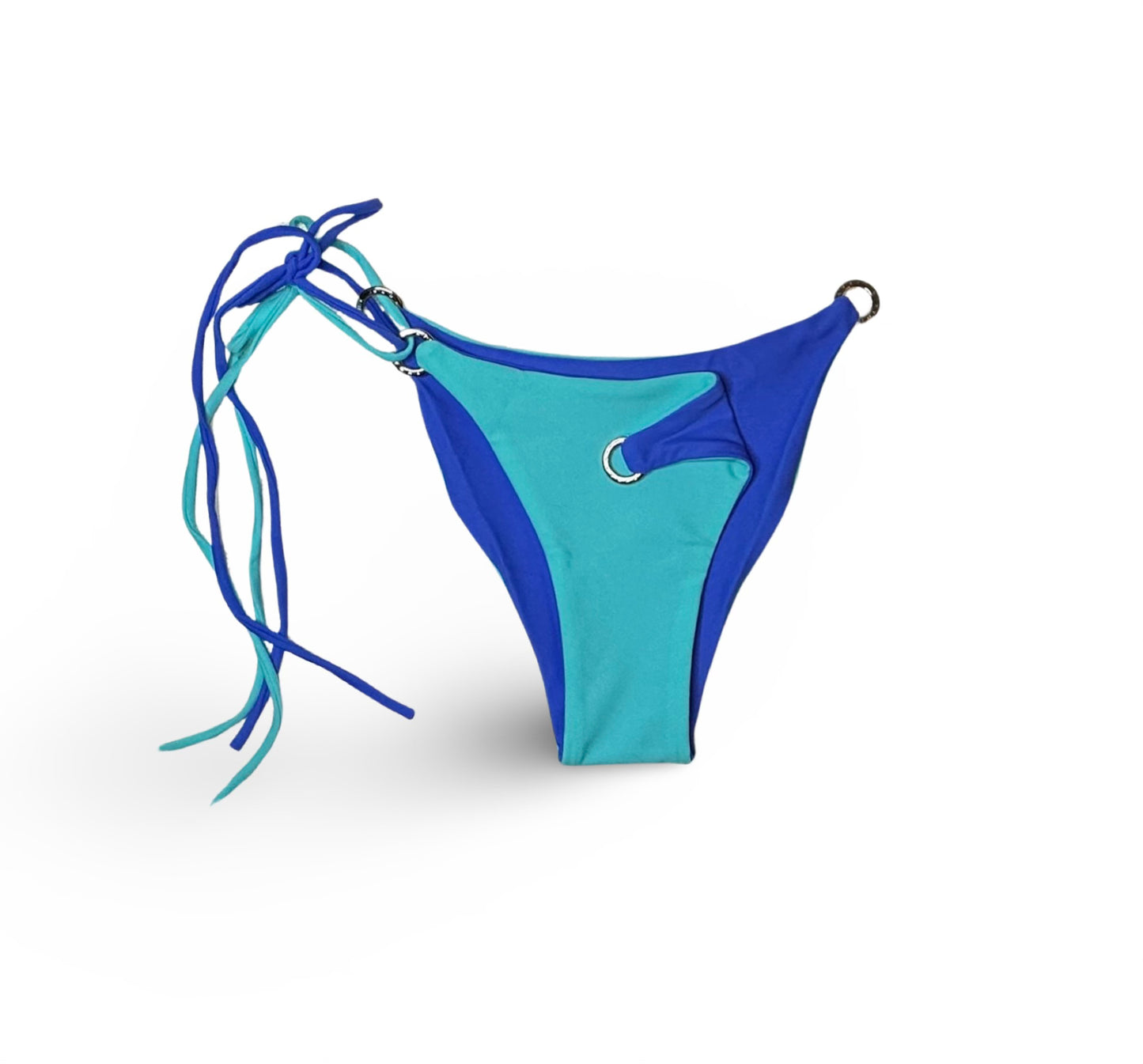 Blue Reversible Tie Bikini Bottom & Reviews - Orange,Blue