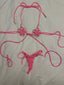 Pretty Extra Hand-Made Bikini in Pink by BIkini Flavors