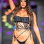 BikiniFlavors model on the runway wearing hand-made knit string bikini